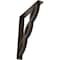 Ekena Millwork Loera Wrought Iron Bracket, (Triple center brace), Antiqued Bronze 2"W x 12"D x 15"H BKTM02X12X15TLOABZ - alternate 1